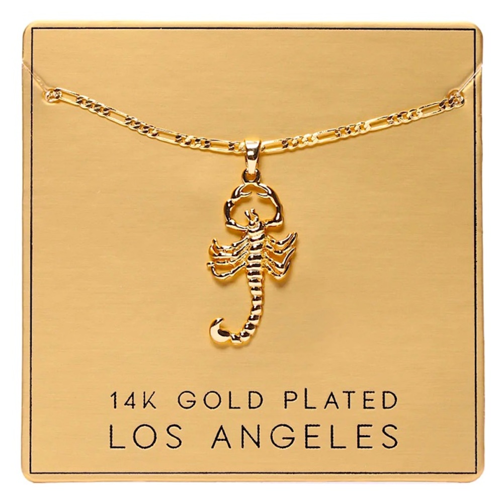 14K Gold Plated Scorpion Necklace